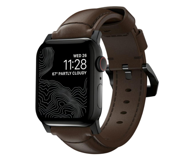 Nomad Traditional Band Apple Watch 49/45/44/42mm black/brown - 1258657 - zdjęcie